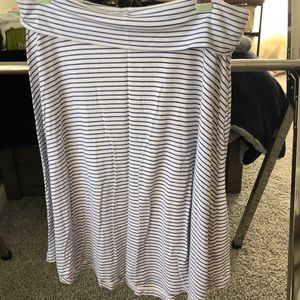 Knee length cotton skirt